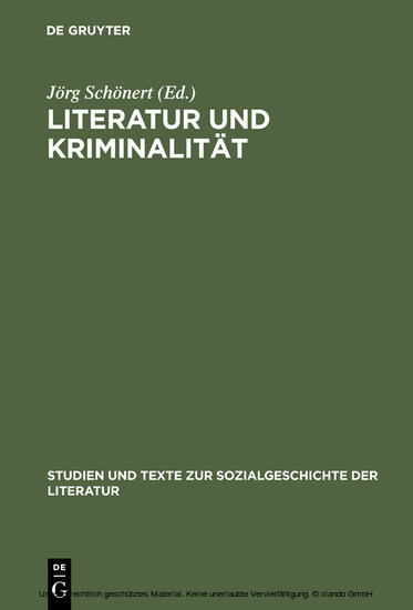 Literatur und Kriminalität main product photo