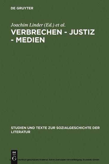 Verbrechen - Justiz - Medien main product photo