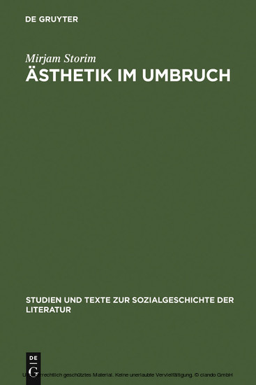 Ästhetik im Umbruch main product photo