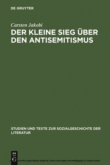 Der kleine Sieg über den Antisemitismus main product photo