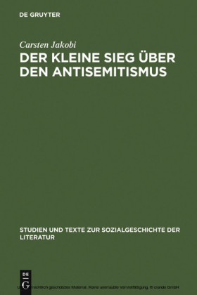 Der kleine Sieg über den Antisemitismus