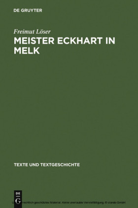 Meister Eckhart in Melk