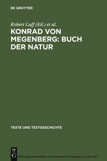 Konrad von Megenberg: Buch der Natur main product photo
