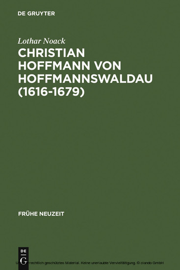 Christian Hoffmann von Hoffmannswaldau (1616-1679) main product photo
