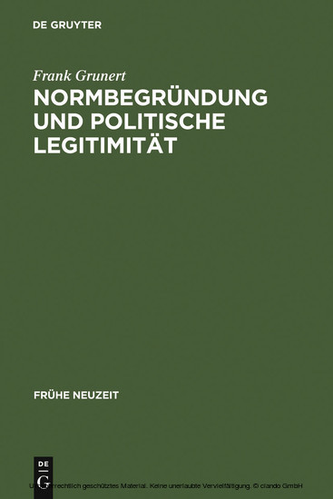 Normbegründung und politische Legitimität main product photo