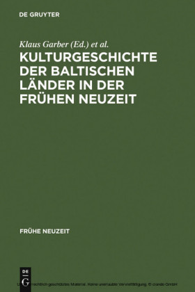Kulturgeschichte der baltischen Länder in der Frühen Neuzeit
