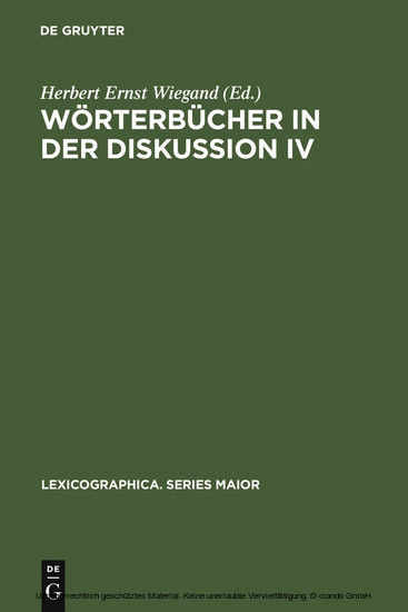 Wörterbücher in der Diskussion IV main product photo