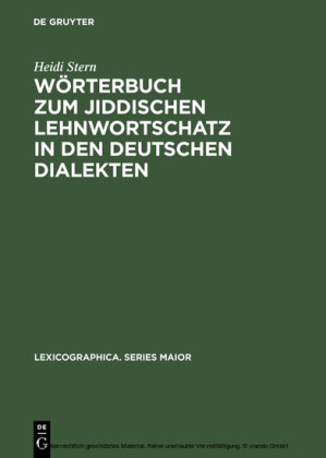 Wörterbuch zum jiddischen Lehnwortschatz in den deutschen Dialekten