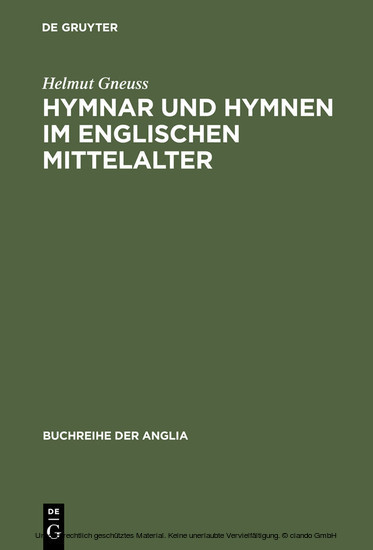 Hymnar und Hymnen im englischen Mittelalter main product photo