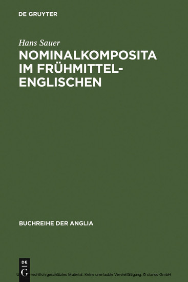Nominalkomposita im Frühmittelenglischen main product photo
