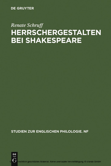 Herrschergestalten bei Shakespeare main product photo