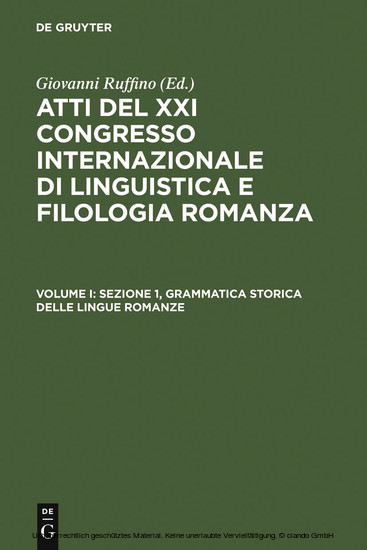 Sezione 1, Grammatica storica delle lingue romanze main product photo