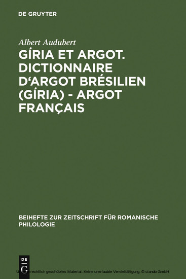 Gíria et Argot. Dictionnaire d'argot brésilien (gíria) - argot français main product photo