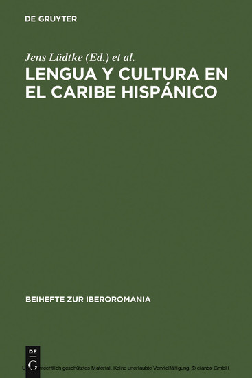 Lengua y cultura en el Caribe hispánico main product photo