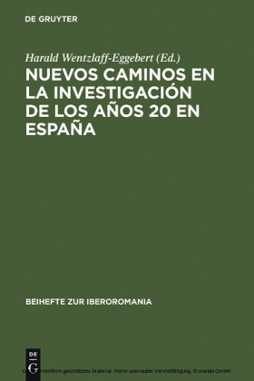 Nuevos caminos en la investigación de los años 20 en España
