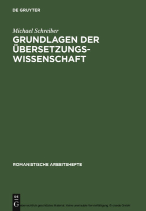 Grundlagen der Übersetzungswissenschaft