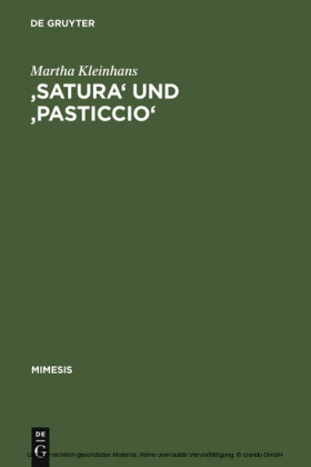 'Satura' und 'pasticcio'