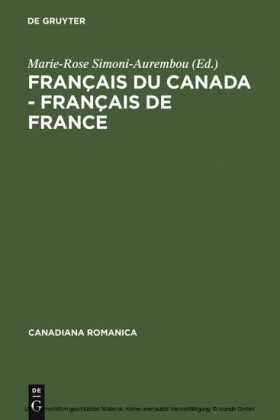 Français du Canada - Français de France