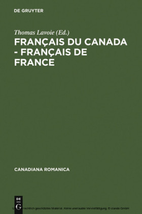 Français du Canada - Français de France