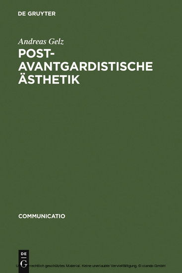 Postavantgardistische Ästhetik main product photo