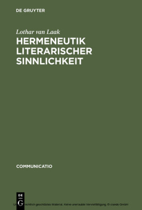 Hermeneutik literarischer Sinnlichkeit
