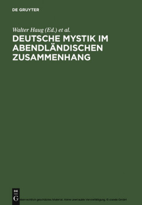 Deutsche Mystik im abendländischen Zusammenhang