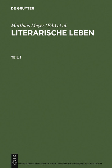 Literarische Leben main product photo