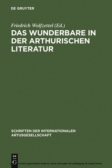 Das Wunderbare in der arthurischen Literatur main product photo