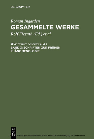 Schriften zur frühen Phänomenologie main product photo