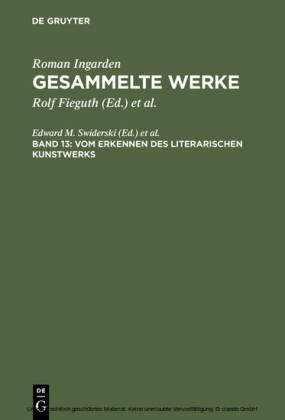 Vom Erkennen des literarischen Kunstwerks