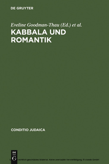 Kabbala und Romantik main product photo