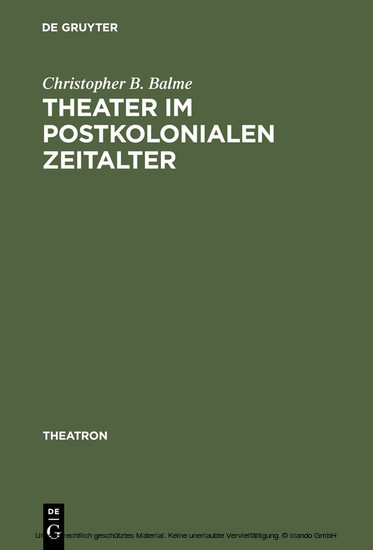 Theater im postkolonialen Zeitalter main product photo