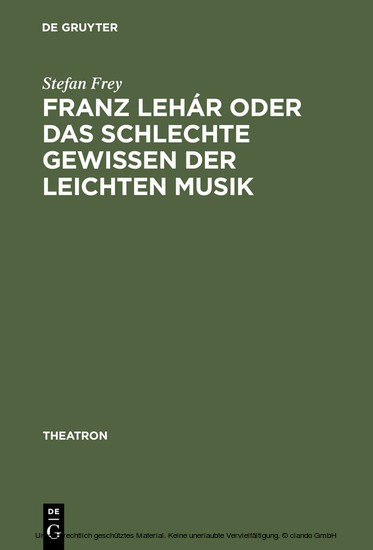 Franz Lehár oder das schlechte Gewissen der leichten Musik main product photo