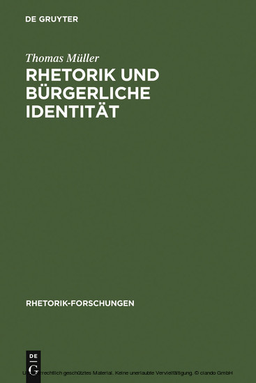 Rhetorik und bürgerliche Identität main product photo