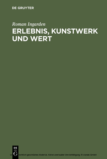Erlebnis, Kunstwerk und Wert main product photo
