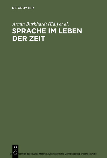 Sprache im Leben der Zeit main product photo