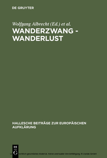 Wanderzwang - Wanderlust main product photo