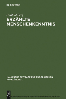 Erzählte Menschenkenntnis