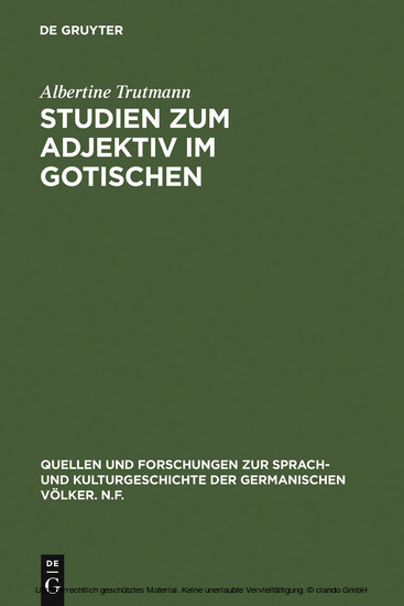 Studien zum Adjektiv im Gotischen main product photo