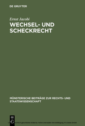 Wechsel- und Scheckrecht
