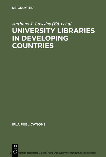 University Libraries in Developing Countries main product photo