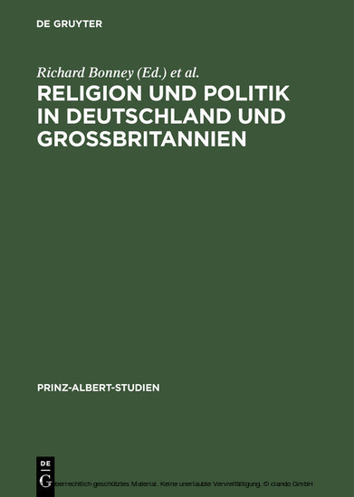 Religion und Politik in Deutschland und Großbritannien / Religion and Politics in Britain and Germany main product photo
