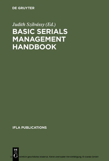 Basic Serials Management Handbook main product photo