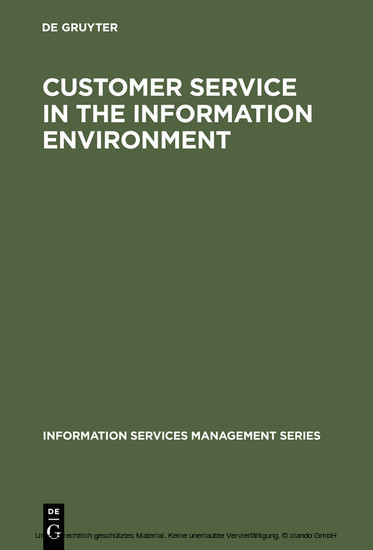 Customer Service in the Information Environment main product photo