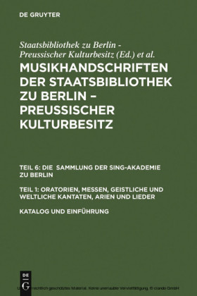 Katalog und Einführung / Catalogue and Introduction