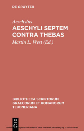 Aeschyli Septem contra Thebas