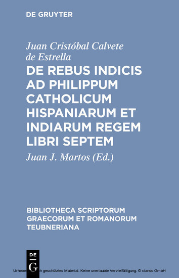 De rebus indicis ad Philippum Catholicum Hispaniarum et Indiarum Regem libri septem main product photo