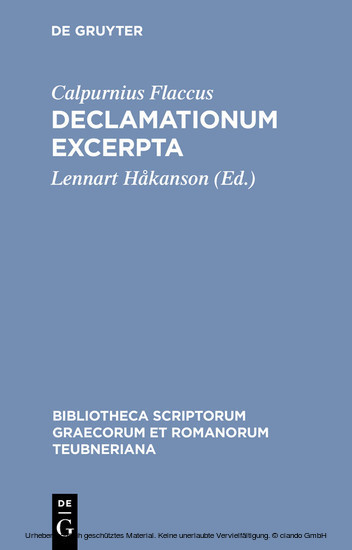 Declamationum excerpta main product photo