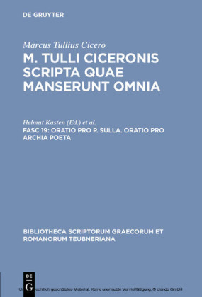 Oratio pro P. Sulla. Oratio pro Archia poeta