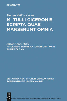 In M. Antonium orationes Philippicae XIV